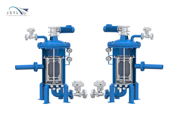 Dikey 400m3/H 200 Mikron Kama Tel Filtre Elemanı Otomatik Ters Yıkama Filtresi